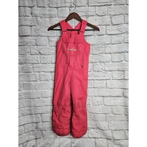 burton dry ride youth size 5 bib snow pants ski pants Pink Girls